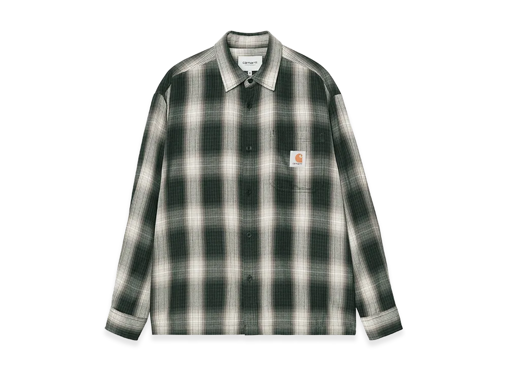 Carhartt WIP L/S Harlin Shirt Harlin Check "Kale Green"
