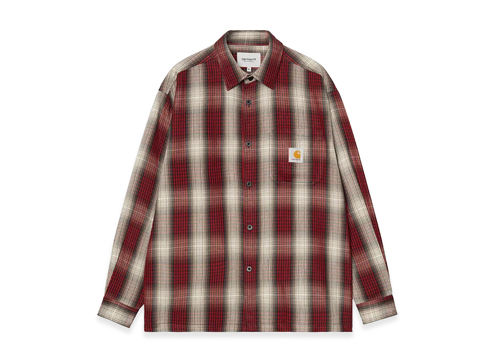 Carhartt WIP L/S Harlin Shirt Harlin Check "Chili Pepper"