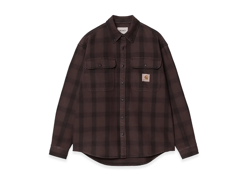 Carhartt WIP L/S Edmands Shirt Edmands Check "Natural/Palisander"
