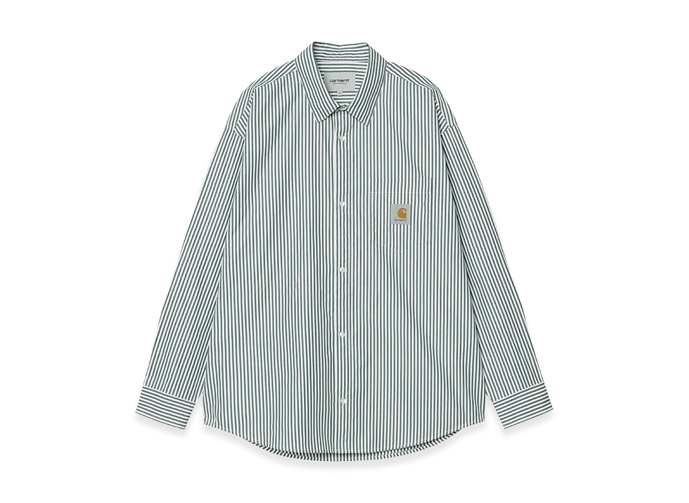 Carhartt WIP L/S Daldry Shirt Daldry Stripe "Office Blue/Wax"