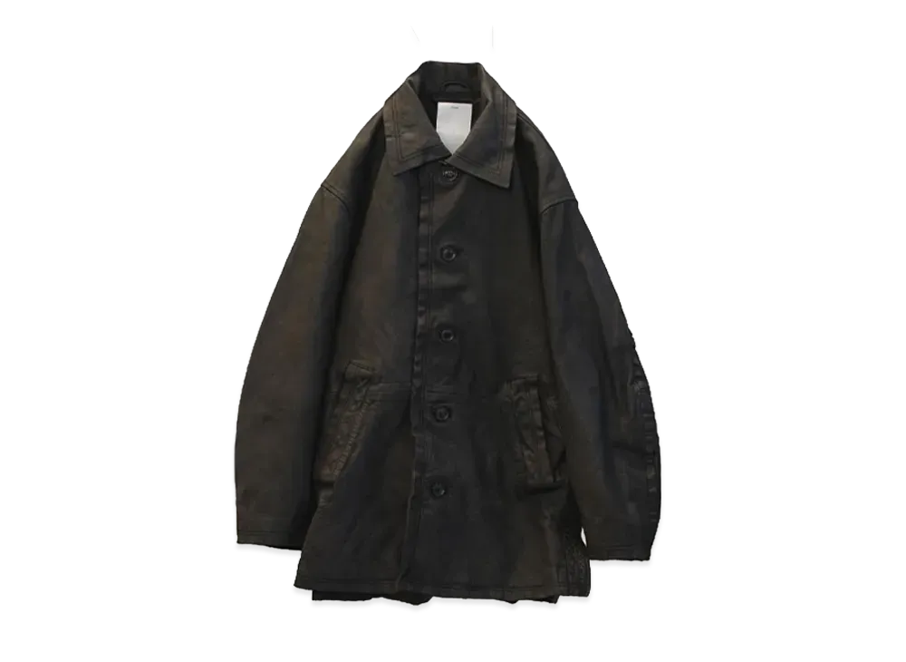 YOKE x ANCELLM Cut Off Half Coat "Dark Brown"