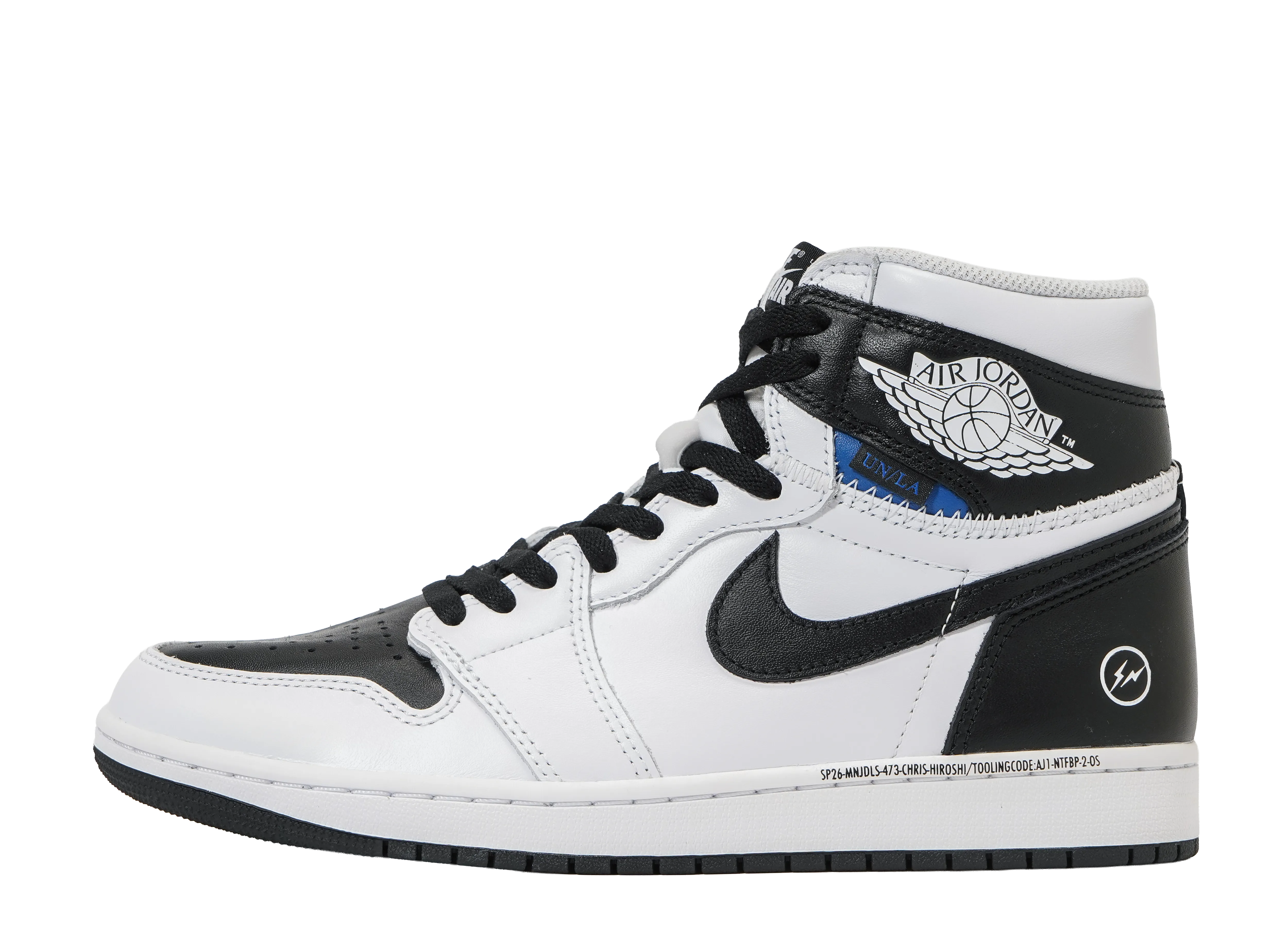 フラグメントデザイン × ユニオン × ナイキ エアジョーダン1 レトロ ハイ OG "ブラック/ホワイト"