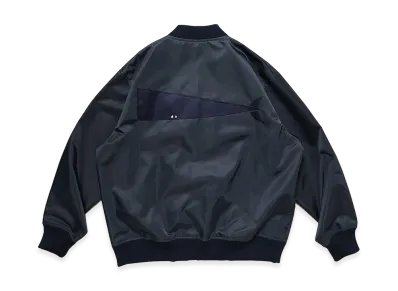 DESCENDANT Echo Satin Jacket "Navy"