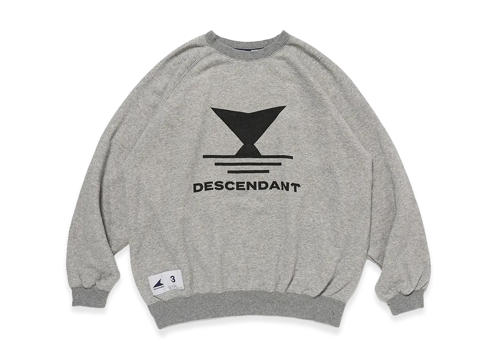 DESCENDANT Fluke Up Crew Neck "Gray"