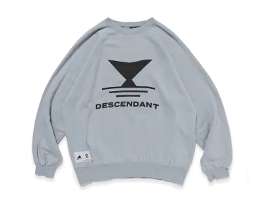 DESCENDANT Fluke Up Crew Neck "Light Blue"