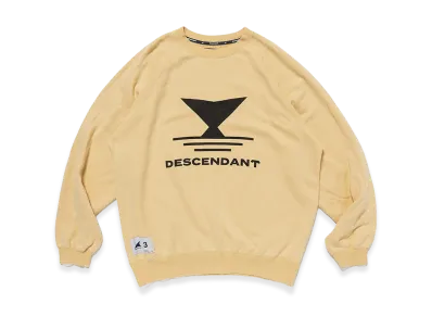 DESCENDANT Fluke Up Crew Neck "Yellow"