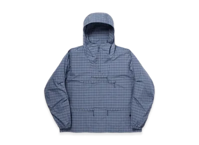 DAIWA PIER39 Tech Anorak Jacket Summer Plaid "Smoke Blue"
