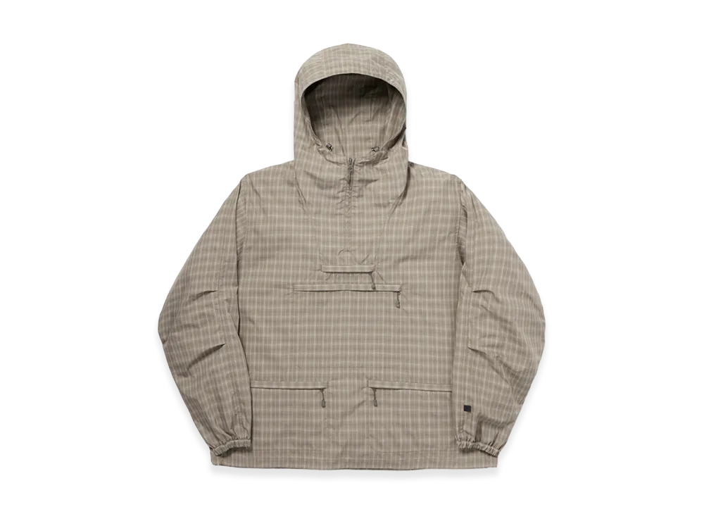 DAIWA PIER39 Tech Anorak Jacket Summer Plaid "Sage Gray"