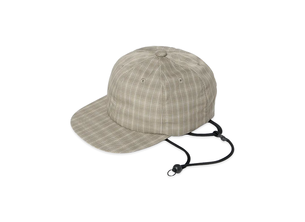 DAIWA PIER39 Tech 6Panel Cap Summer Plaid "Sage Gray"