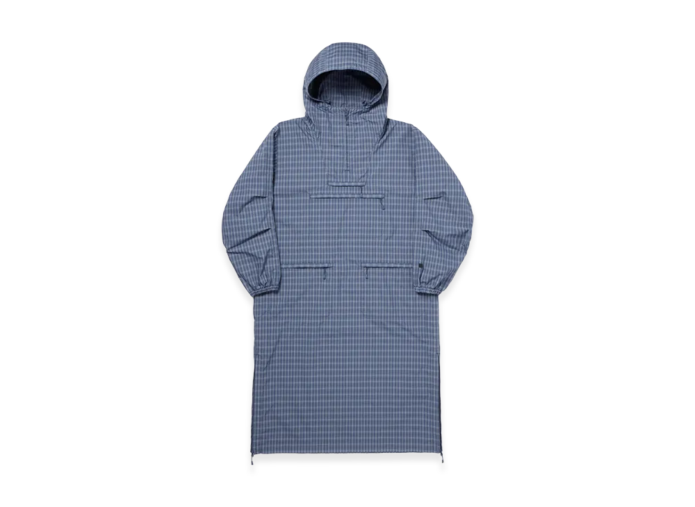 DAIWA PIER39 W'S Tech Anorak Dress Summer Plaid "Smoke Blue"
