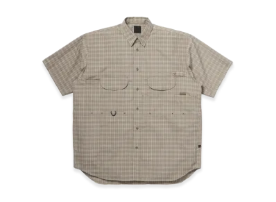 DAIWA PIER39 W'S Tech Fishing Shirt S/S Summer Plaid "Sage Gray"