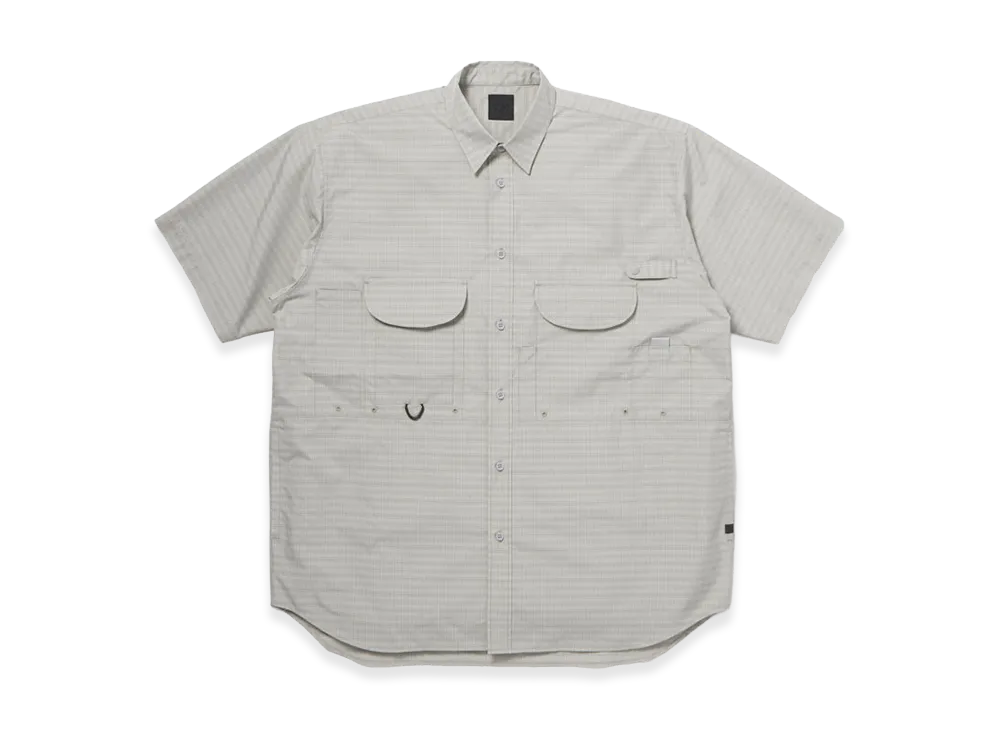 DAIWA PIER39 W'S Tech Fishing Shirt S/S Summer Plaid "Light Gray"