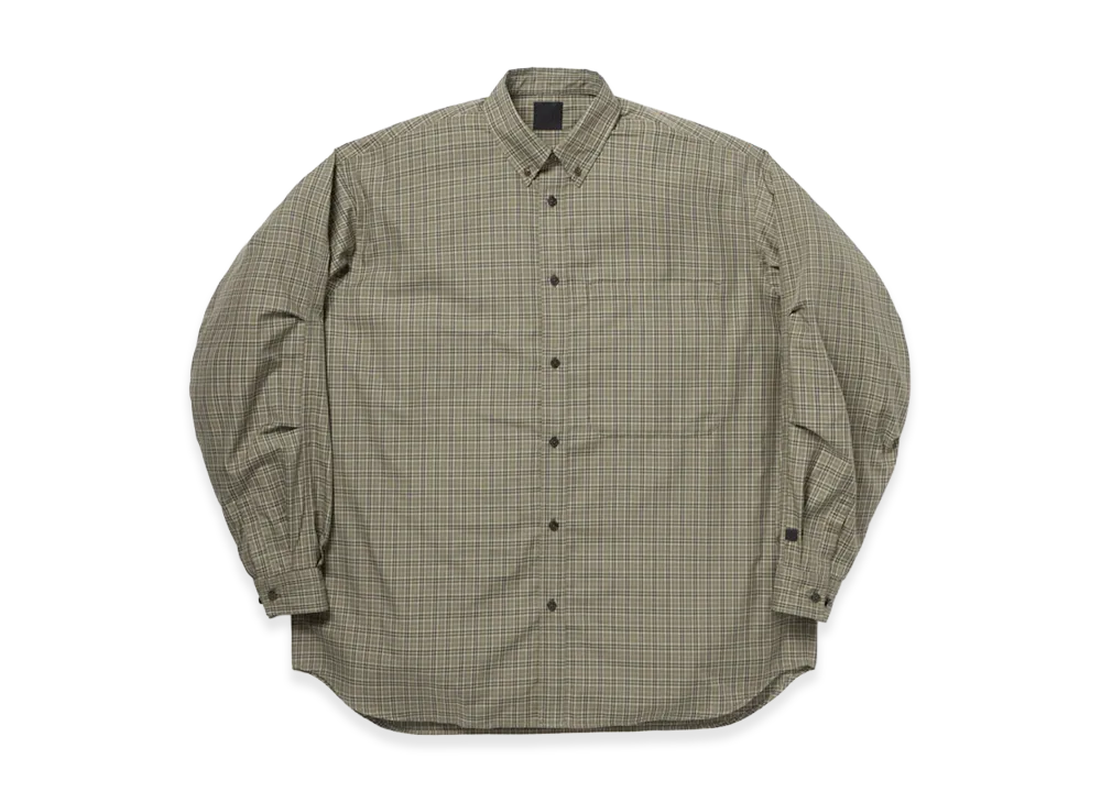 DAIWA PIER39 W'S Tech Button Down Shirt L/S Gren Plaid "Sage Gray"