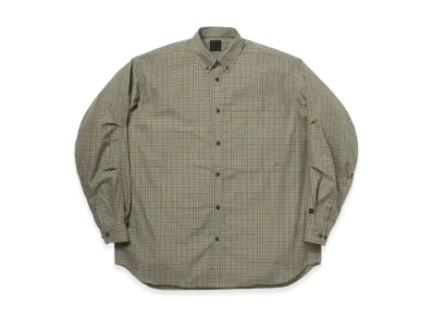 DAIWA PIER39 W'S Tech Button Down Shirt L/S Gren Plaid "Sage Gray"