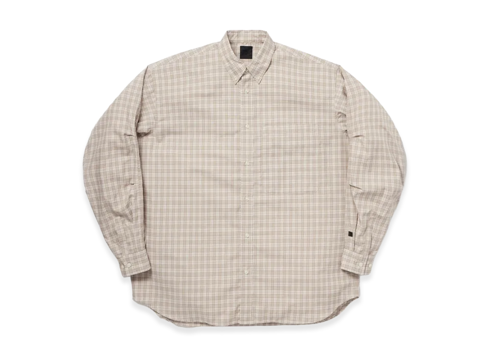 DAIWA PIER39 W'S Tech Button Down Shirt L/S Gren Plaid "Ecru"