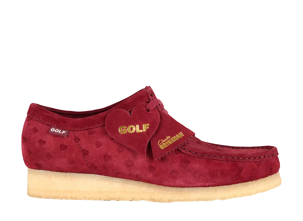 ゴルフワン × クラークス ワラビー "ルバーブレッド"