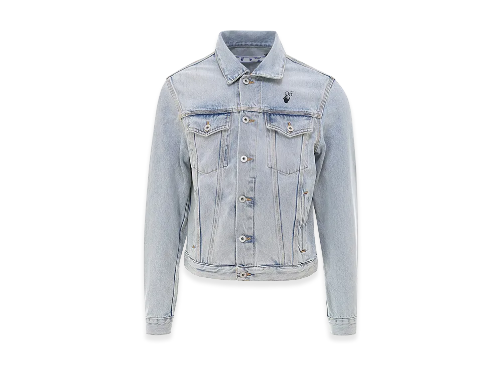 Off-White Monalisa Denim Jacket "Bleach Black"