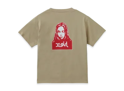 X-Girl Face S/S Tee "Beige"