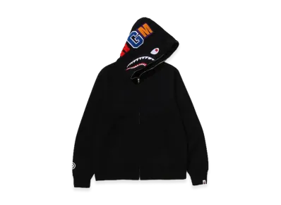 A BATHING APE Shark Full Zip Hoodie "Black"