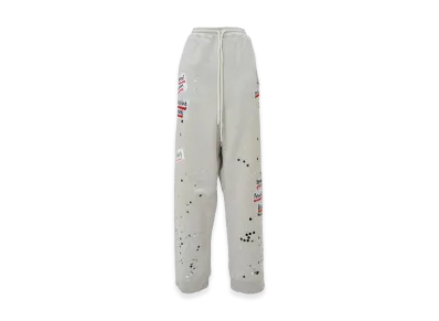 Maison MIHARA YASUHIRO Embellished Sticker Sweat Pants "White"