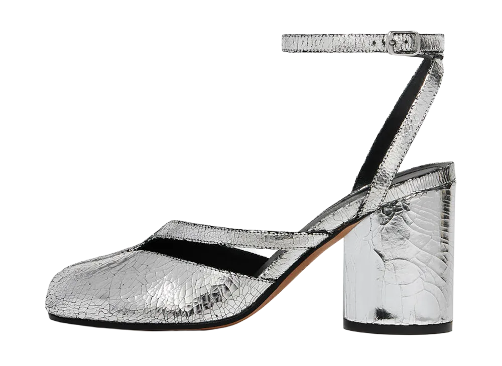 メゾンマルジェラ タビ サンダル "シルバー"