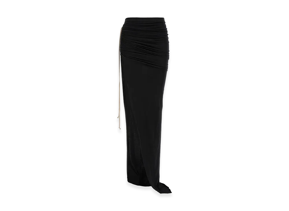 Rick Owens DRKSHDW Women's Soft Edfu' Skirt "Black"