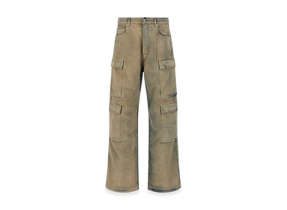Rick Owens DRKSHDW Double Cargo' Jeans "Beige"