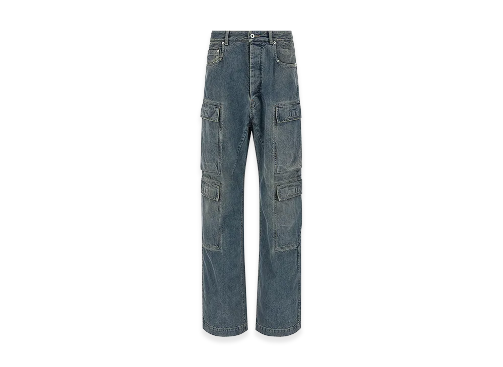 Rick Owens DRKSHDW Double Cargo' Jeans "Blue"