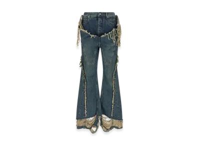 Rick Owens DRKSHDW Slivered Bootcut' Jeans "Blue"