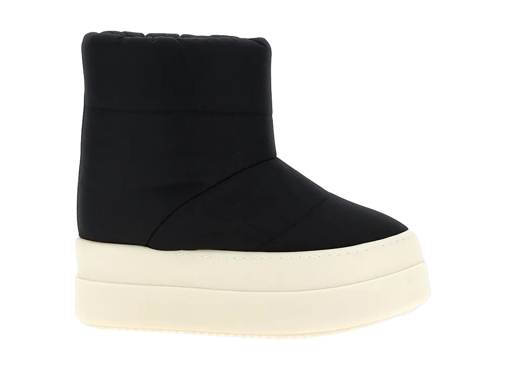 Rick Owens Women's DRKSHDW Mega Bumper Snow Boots "Black/Milk"