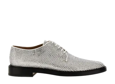 Maison Margiela Tabi Rhinestone Lace-Up "Silver"