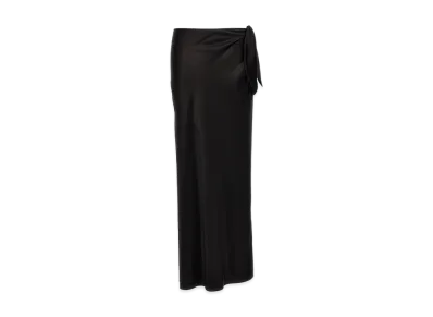 Saint Laurent Women's Knot Maxi Skirt "Black"