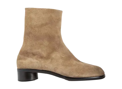 Maison Margiela Suede Tabi Ankle Boots "Beige"