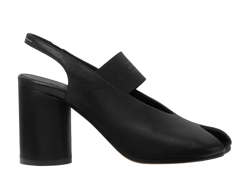 MM6メゾンマルジェラ ウィメンズ アナトミック ヌメリック スリングバック "ブラック"