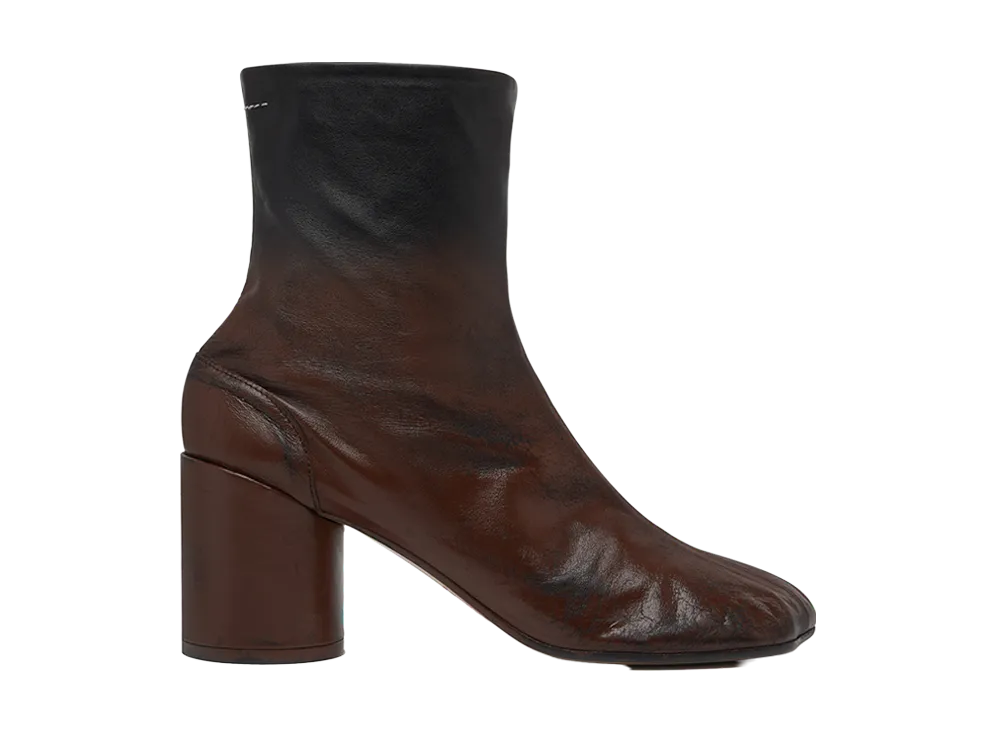 MM6メゾンマルジェラ ウィメンズ アナトミック ブロックヒールブーツ "ブラック"