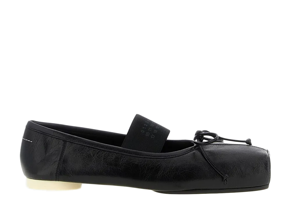 MM6メゾンマルジェラ ウィメンズ バレエ フラット "ブラック"