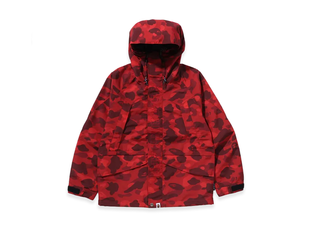 A BATHING APE Color Camo Snowboard Jacket "Red"