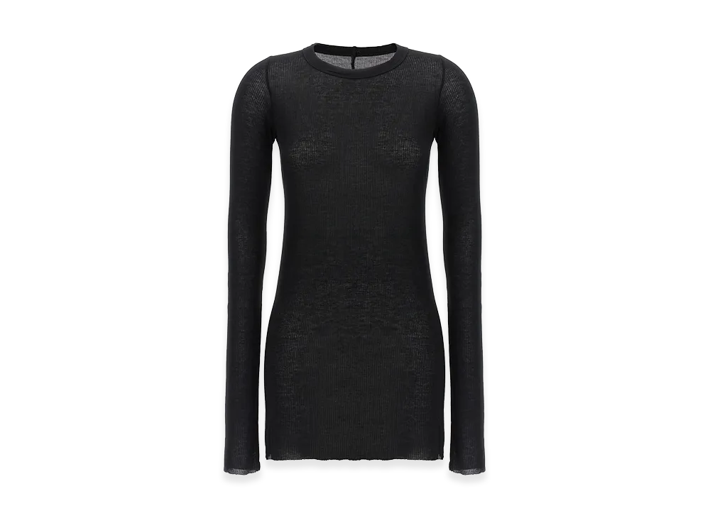 Rick Owens Women's Rib LS T' T-Shirt "Black"