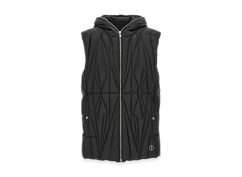 Rick Owens x Moncler 'Geocamo Ziplock' Vest "Black"