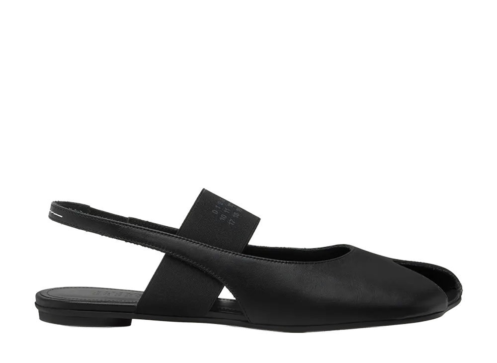 MM6メゾンマルジェラ ウィメンズ アナトミック ヌメリック スリングバック "ブラック"