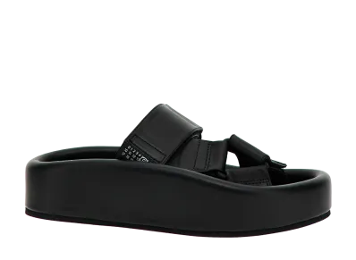 MM6 Maison Margiela Women's Leather Sandal "Black"
