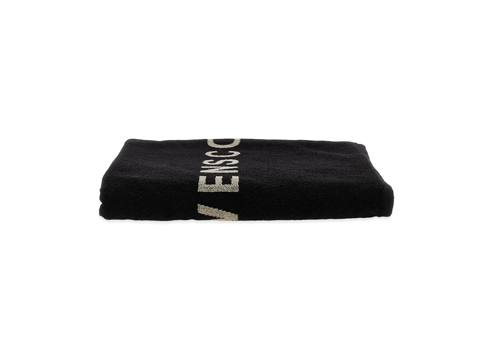 Rick Owens Beach Towel Written "Black"