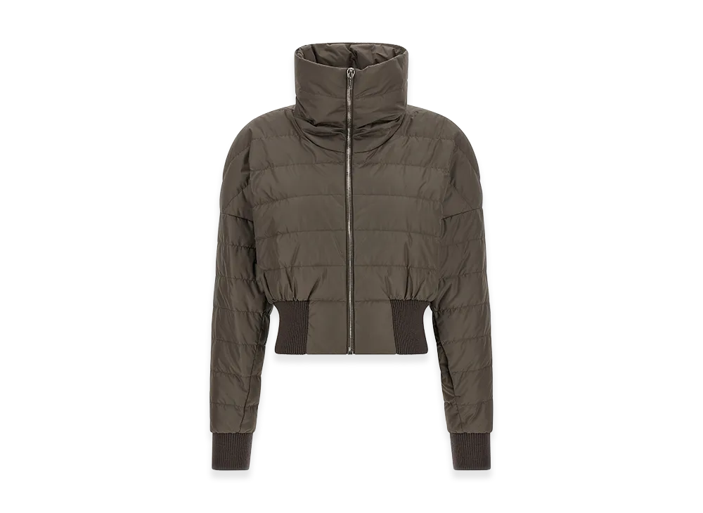 Rick Owens x Moncler Women's 'Cropped' Down Jacket "Gray"