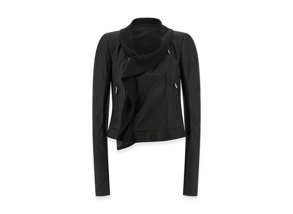 Rick Owens Women's Scarf Biker' Jacket "Black"