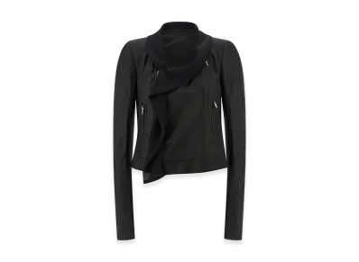 Rick Owens Women's Scarf Biker' Jacket "Black"