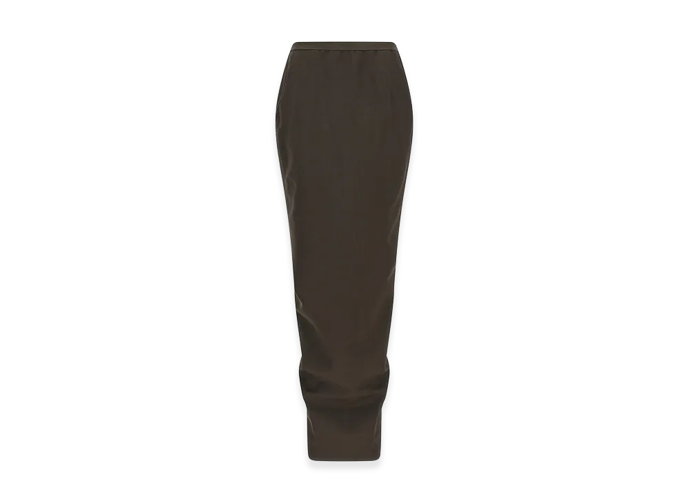Rick Owens Women's Soft Pillar Long' Skirt "Gray"