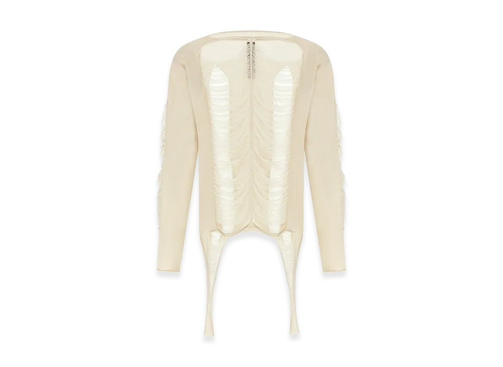 Rick Owens LS Top' Sweater "White"