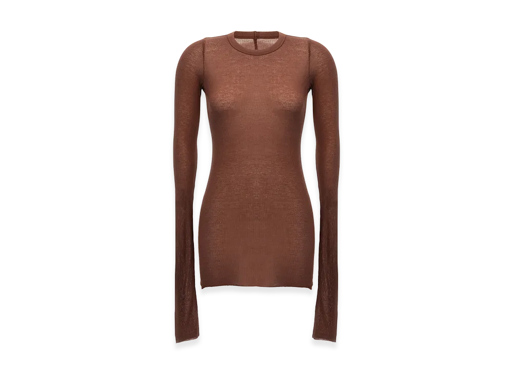 Rick Owens Women's Rib LS T' T-Shirt "Pink"