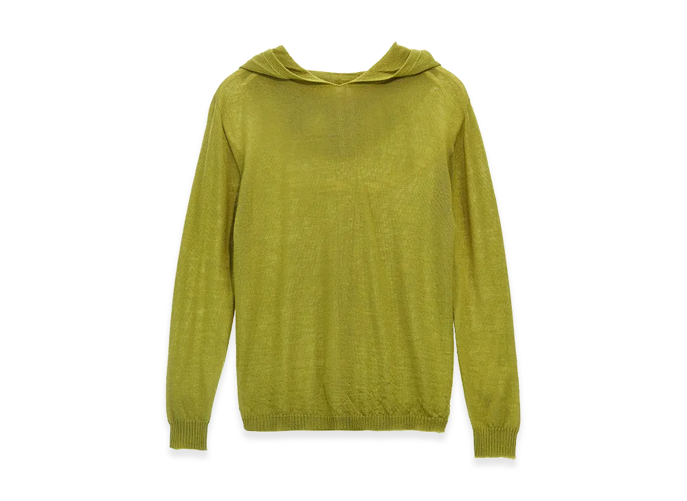 Rick Owens Kids Wool Hooded Sweater "Green"