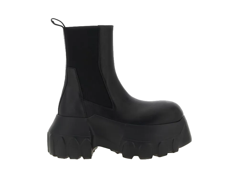 Rick Owens Beatle Mega Tractor Ankle Boots "Black"